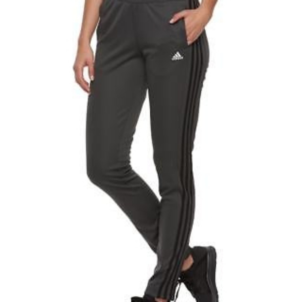 Adidas T10 climalite soccer pants Sz S gray - Picture 2 of 5
